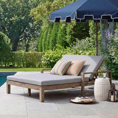 Grovetown Farmhouse Daybed With Acacia Frame And Removable Cushions