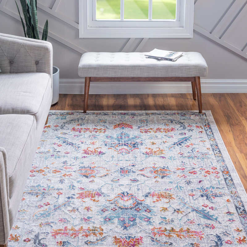 Oriental Indoor Rug, Rectangle 4'1" x 5'11"