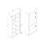 Pursley 5 Shelf Tall Bookcase, Antique Wax, Country Farmhouse Design