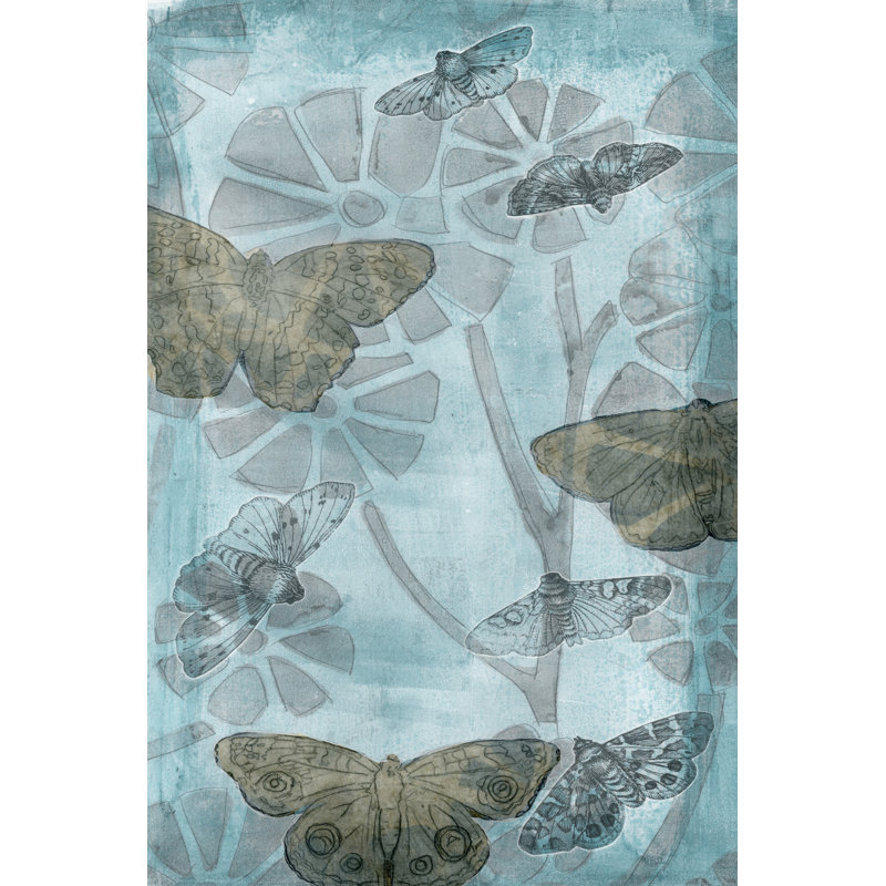 Wings And Petals II - Wrapped Canvas Print, 46cm H x 30cm W x 3.8cm D