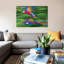 « écarlate ara pair flying, costa rica », reproduction de photo sur toile-30528141