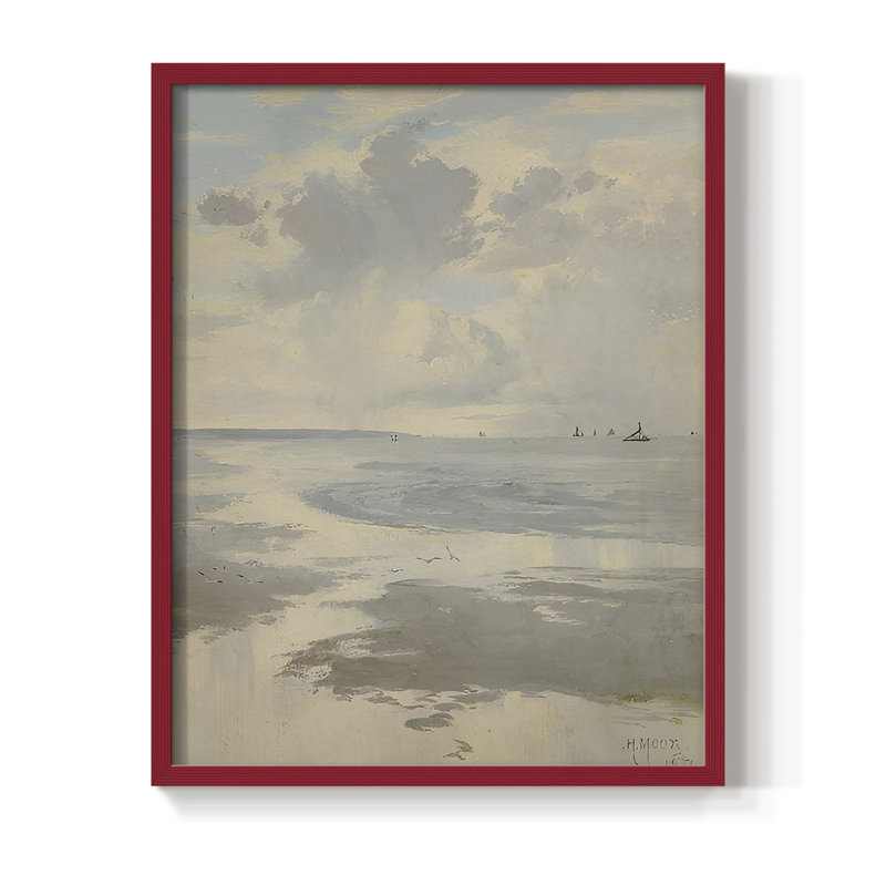 Reproduction encadrée vintage rétro XXII, H 21 po x l 17 po, Rouge