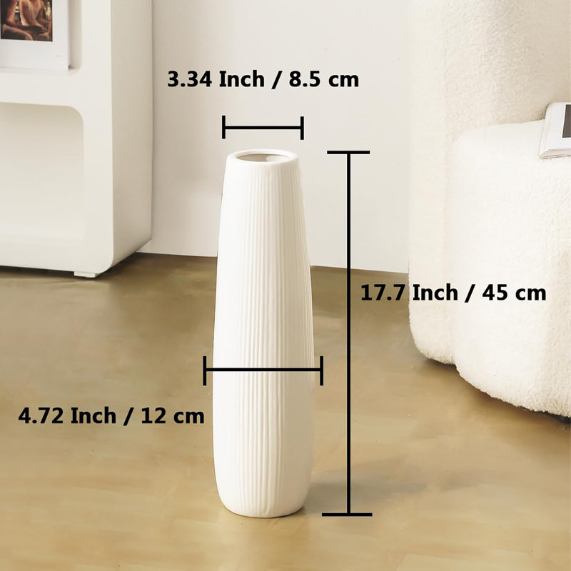 vase à plancher surélevé, 17.7"