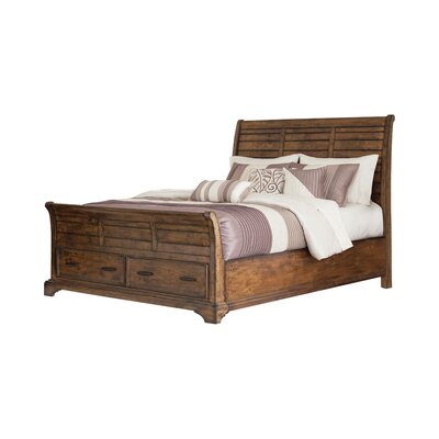 Telvin Solid Wood Low Profile Storage Sleigh Bed -  Winston Porter, A68528F6520E4188BC0E34A81DFB7ACD