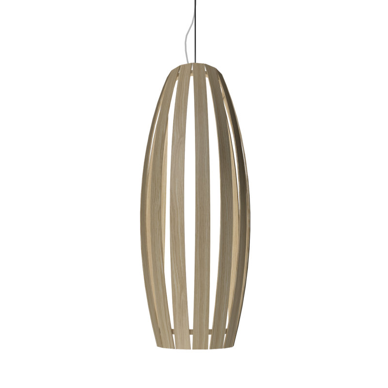1 - Light Pendant, 27.95" H x 9.65" W x 9.65" D, Sand
