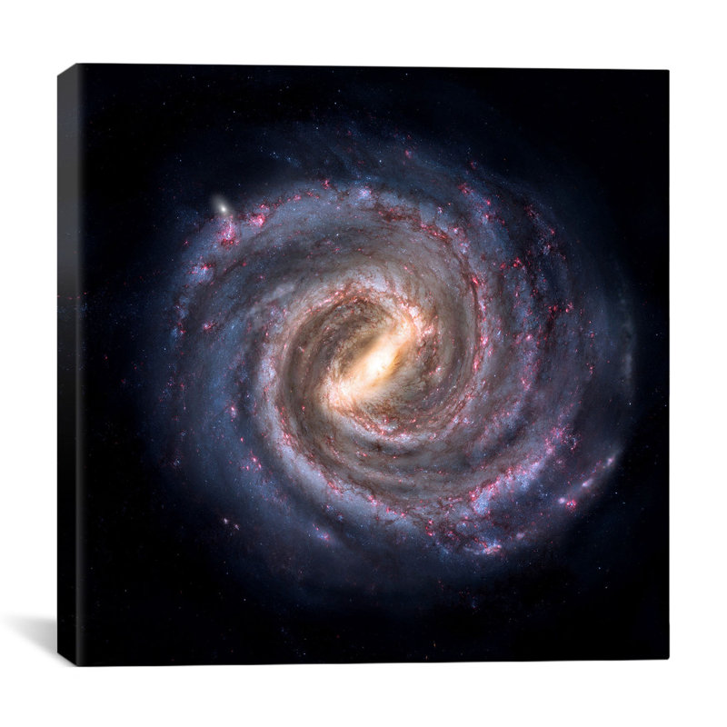 « laitante way galaxy concept », impression sur toile tendue, H 12 po x l 12 po x P 0,75 po