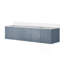 Meuble-lavabo double gris foncé 80 po X P 22 po D, avec plateau en quartz blanc-2131114478-2131114473