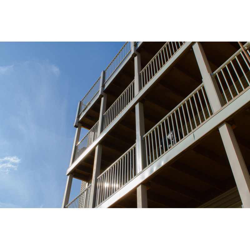 Ensemble de rampe en aluminium brun clair désert l 6 pi x H 36 po ModVue, H 3 pi x l 6 pi x P 2,5 po, Désert brun clair