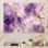 Mauve et or marbré, nuages d'encre VII - fractales, impressions sur métal