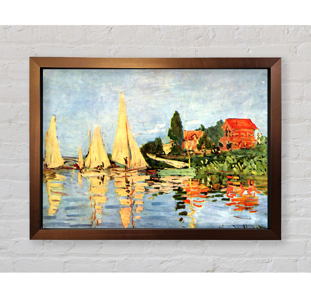 Regatta bei Argenteuil von Claude Monet - Einzelne Bilderrahmen Kunstdrucke