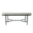 Luxurious Velvet Bench with Metal Base Frame – Upholstered Bench  for Bedroom Décor, Living Room Décor, and Dining Room Seating – Style and Comfort Multi-Purpose Accent Furniture – 47.5", Ivory