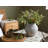 Rustic Ceramic Farmhouse Vase With Distressed Finish, Boho Decorative Vase For Centerpiece Table Decor And Home Shelf Decor-1362891874