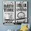 I Love My Bath Time - ensemble d'art textuel sur toile tendue 2 pièces-1043379889
