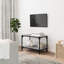 Lillehammer TV Cabinet Black 80X33x41 Cm Engineered Wood And Steel-711247350-730753030