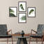 Ensemble de 4 palmiers tropicaux verts et blancs, impression murale encadrée sur papier, impression de 4 pièces-93012340-93012342