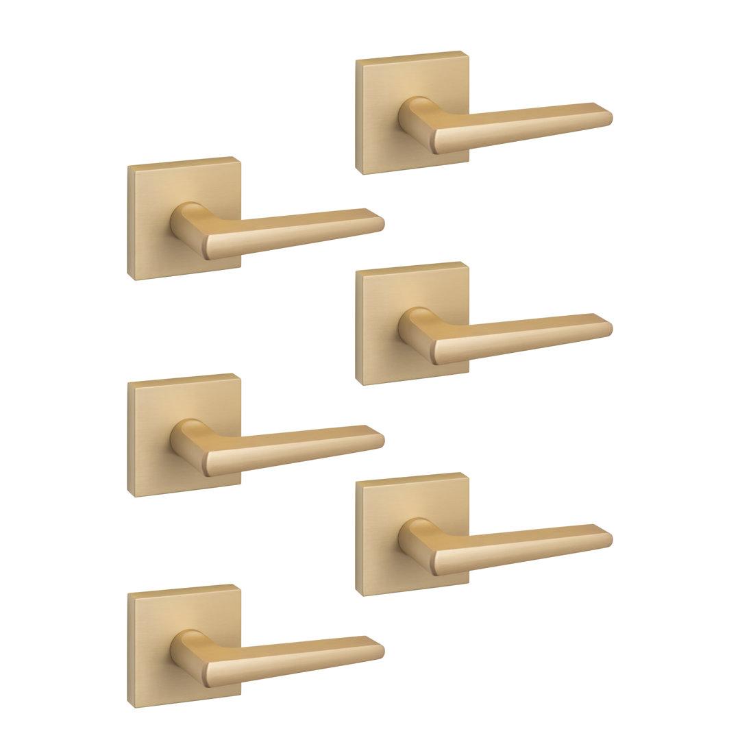 Basel Square Passage Lever (Set of 6) Sure-Loc Hardware 