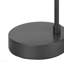 Lighting, H 18 po, lampe de table, port USB inclus, métal gris, abat-jour gris, moderne