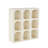 Cole And Grey Wood 9 Shelf Geometric Wall Shelf-738904293