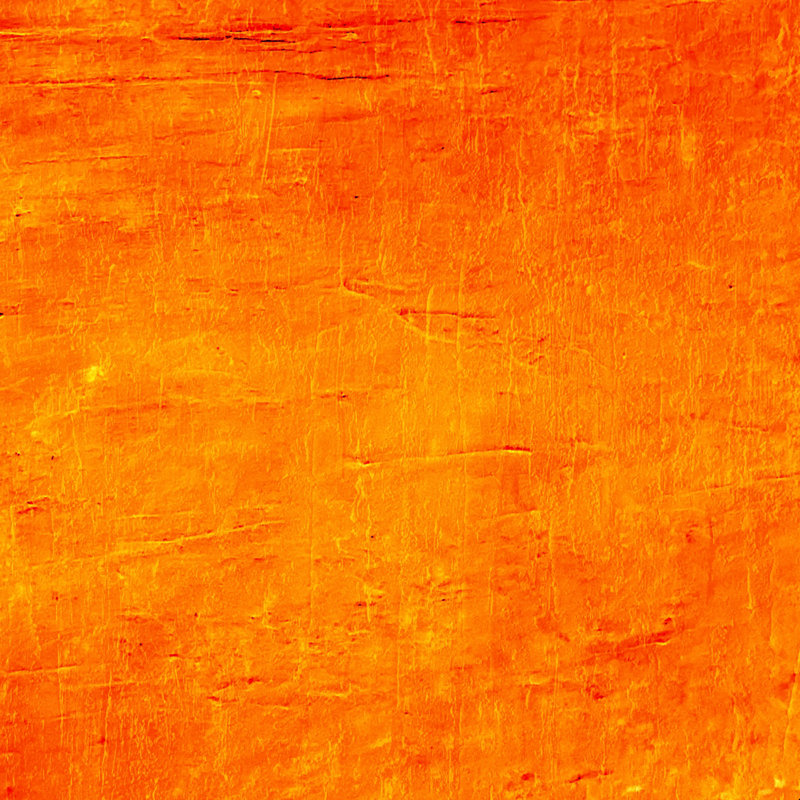Acrylique texturé coucher de soleil orange, H 12 po x l 12 po