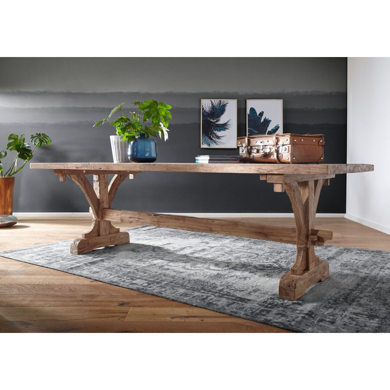 Bassano Teak Solid Wood Dining Table, H78 x L250 x W100cm
