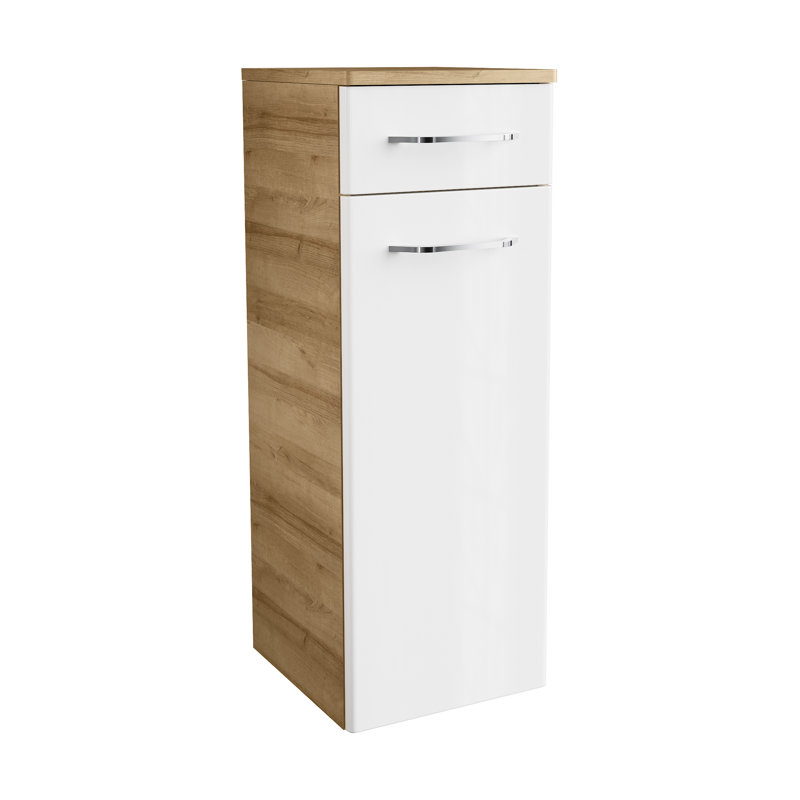 Milano Bathroom Cabinet, Branch oak/White
