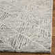 Linsly Geometric Handmade Tufted Wool/Cotton Light Green/Ivory Area Rug