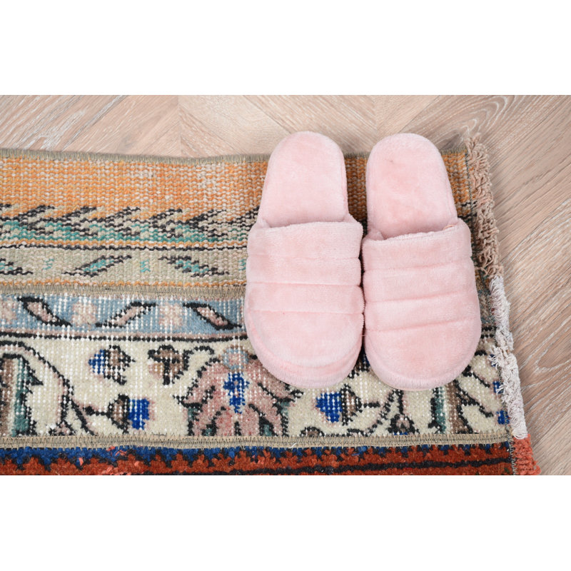 Handmade Turkish Rug In Beige With Vintage Patchwork Ideal For Entryway And Small Areas Lends A Bohemian Rustic Appeal To Your Decor