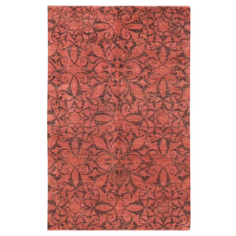 Tapis rouge noué à la main de haute qualité