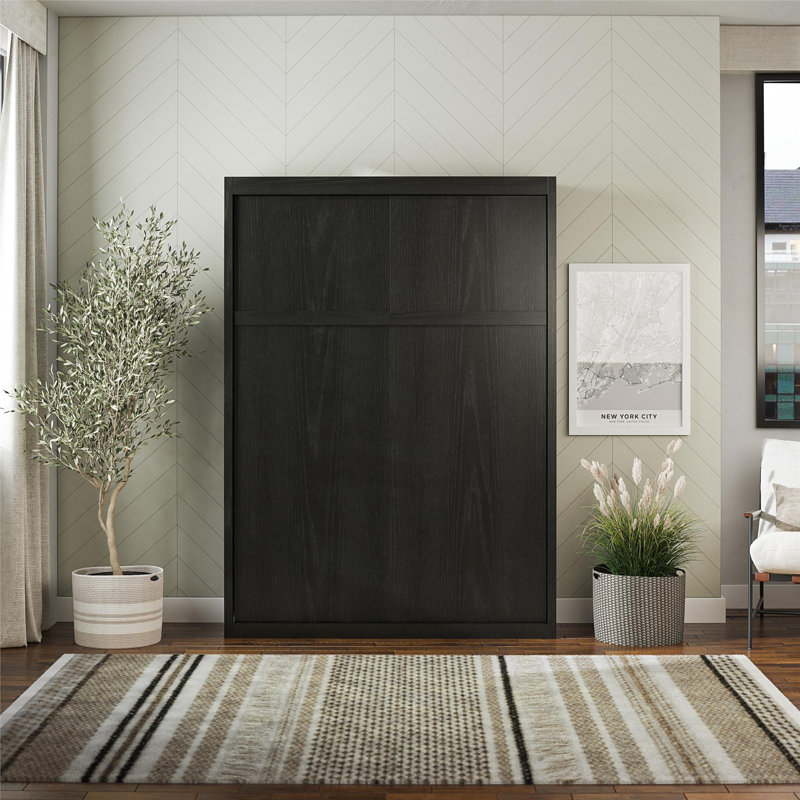 Wexford Murphy Bed, Full, Black Oak