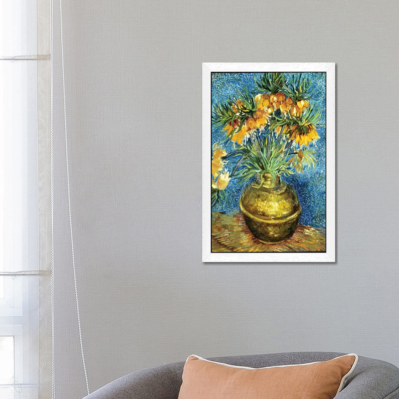 1 Piece Wall Art on Canvas, 66.04 cm H x 45.72 cm W, White Framed