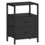 Bedside Table, Side End Table with 2 Fabric Storage Drawers, Bedside Cabinet with Open Storage Shelf, Nightstand for Bedroom, Livingroom, Office -211639468