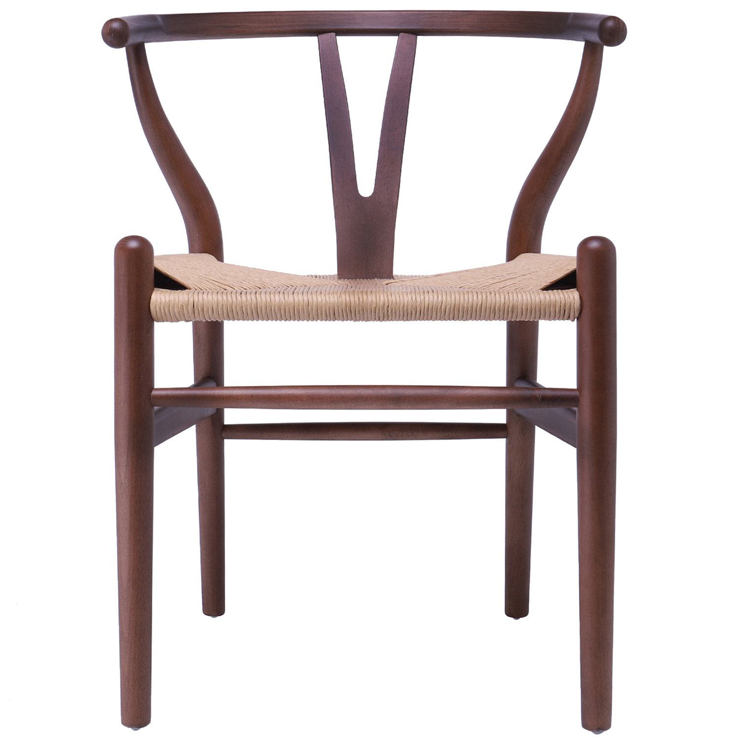 Baruti Wooden Wicker Dining Chair, Brown/Beige