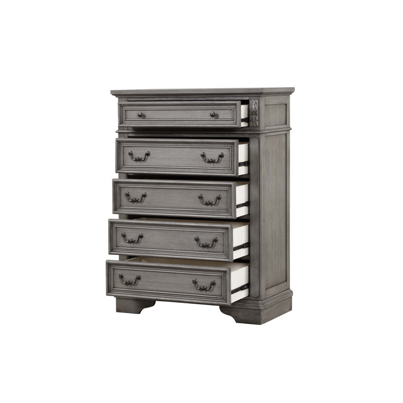 Azoriah 5-Drawer Wooden Dresser