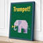 Elephant's Trumpet Geometric - Wrapped Canvas-513773638-513773640