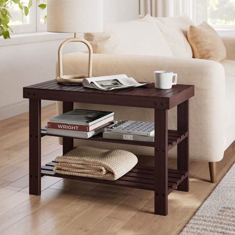 Banc de rangement Mercidieu, Brun