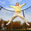Songmics 93cm Round Backyard Trampoline with Safety Enclosure-56459787