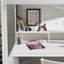 Sistine Rose Single (3') High Sleepers with Storage Included with Desk Included-640688474
