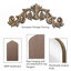 Miroir mural, miroir de plancher arqué orné 43 po x 24 po