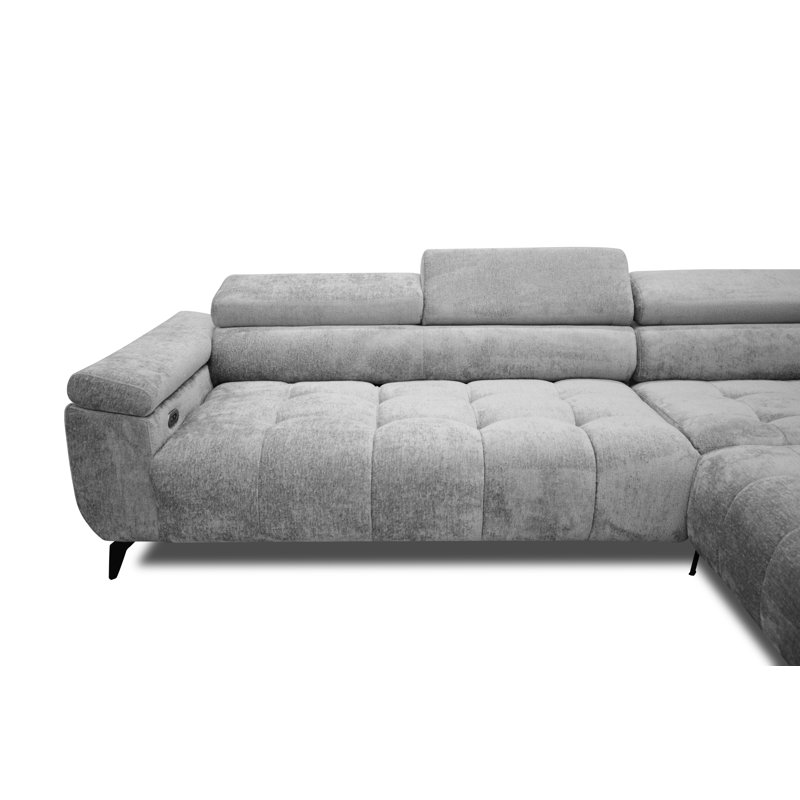 Temecia 3 Seater Corner Sofa , Right Hand Facing, Grey