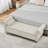 62-Inch Velvet Storage Bench with Crystal Buttons and Safety Hinge-588196994