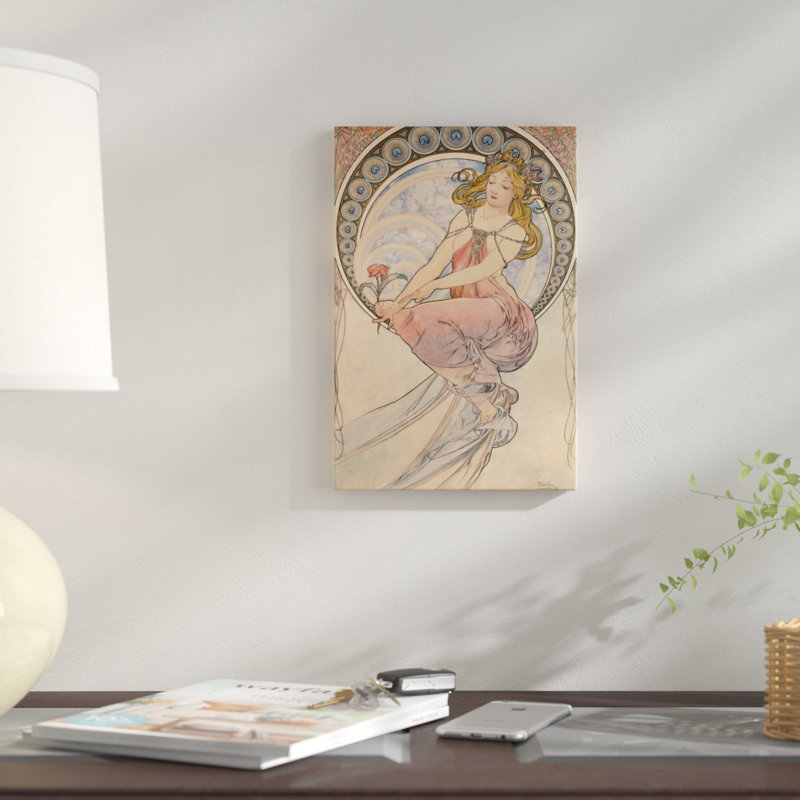 « la peinture, 1898 », impression sur toile, H 40 po x l 26 po x P 1,5 po, Pas de tapis, Toile tendue