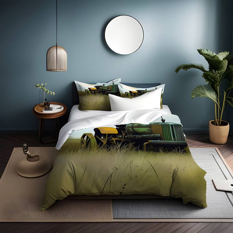 Polyester Abstract Duvet Cover, King Duvet Cover + 2 King Shams