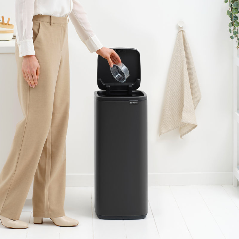 Brabantia Bo Touch Bin 30 Litre, Mineral Infinite Grey