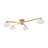 Priella Mid-Century 6-Light Brass Ellipse Glass Semi-Flush Mount-624122903-613010750
