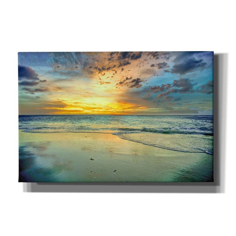 Épilogue des Caraïbes sur toile par Mark A Paulda, H 12 po x l 18 po x P 0,75 po
