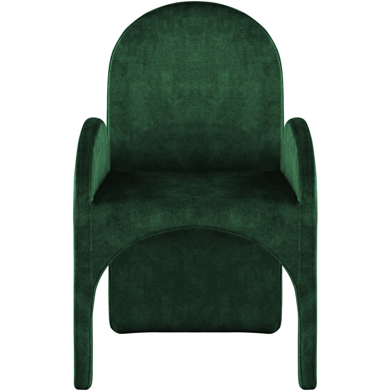 Caserta 18.5'' H Velvet Upholstered Armchair, Green Velvet