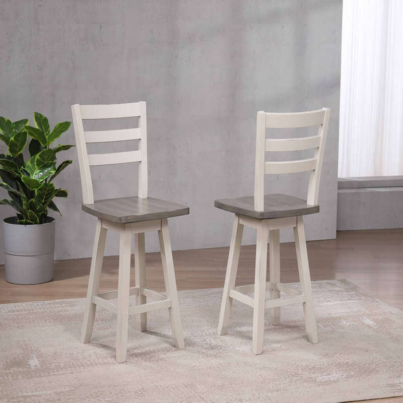 Tabouret 25 comptoirs, Gris / blanc