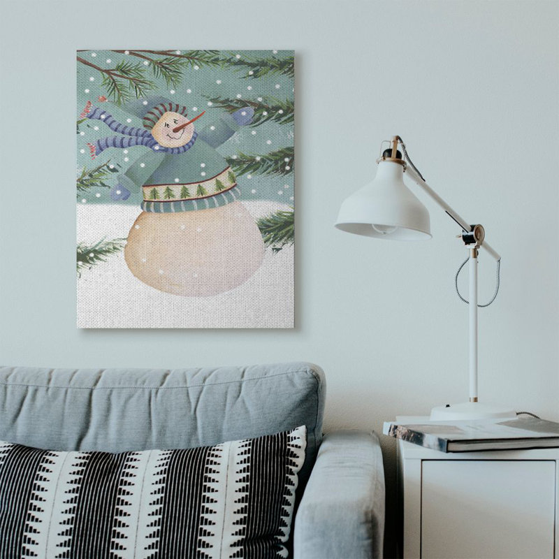 «Snowman Pine», impression, H 40 po x l 30 po, Toile tendue
