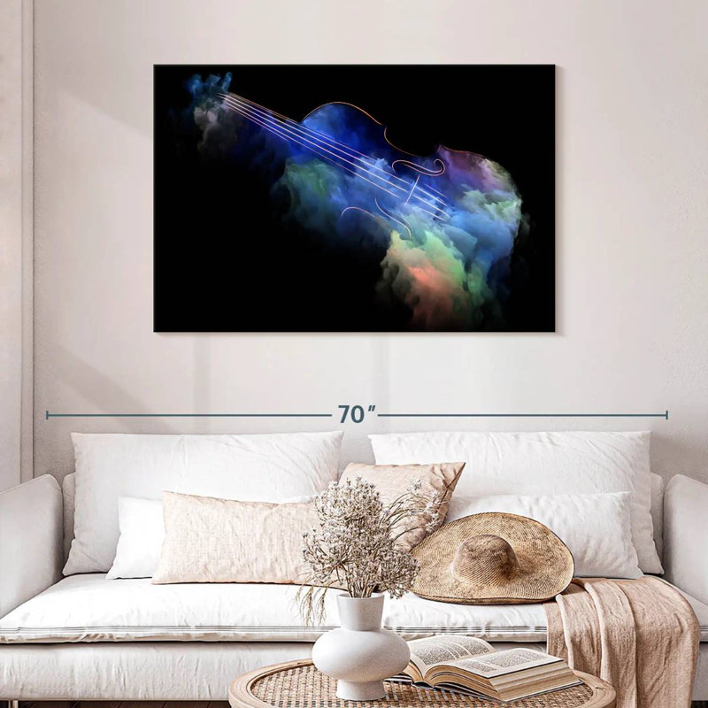 Abarca Abstract Violin, 30" H x 45" W