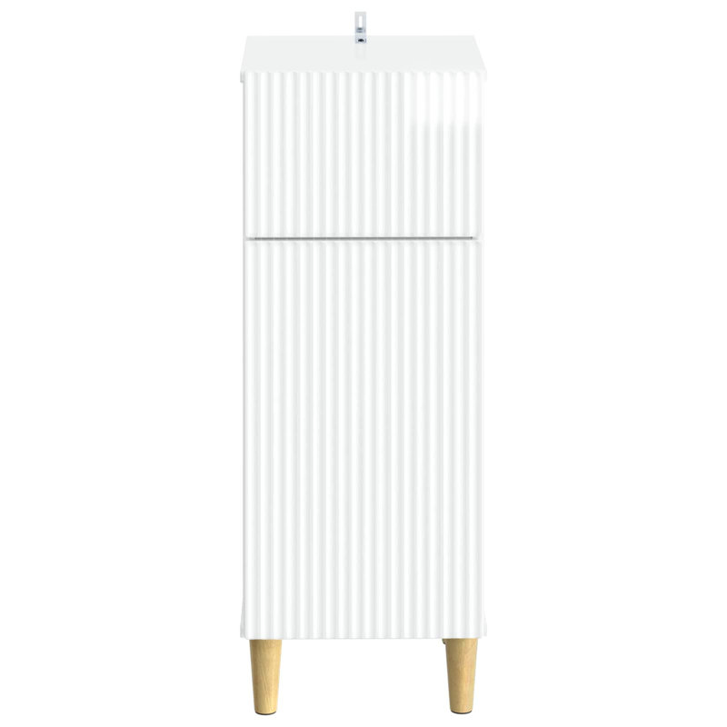 Bathroom Storage Cainet with Drawer ARNHEM Engineered Wood Organizer, High Gloss White